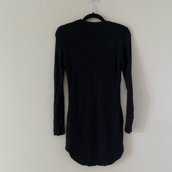 High neck black dress lined - Picture 2 of 2